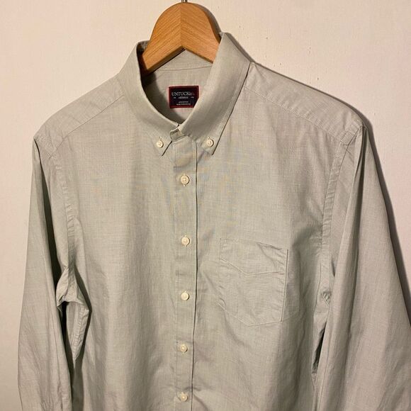 UNTUCKit Men's Medium Seafoam Light Green Long Sleeve Button-up Shirt Alvaro. - Picture 1 of 10